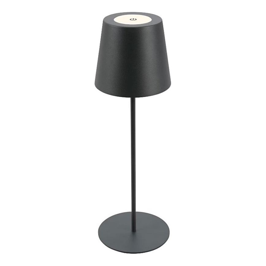 Briloner 7508015 - LED dimmbare wiederaufladbare Außen-Tischlampe 2in1 LED/2,5W/5V IP44 schwarz