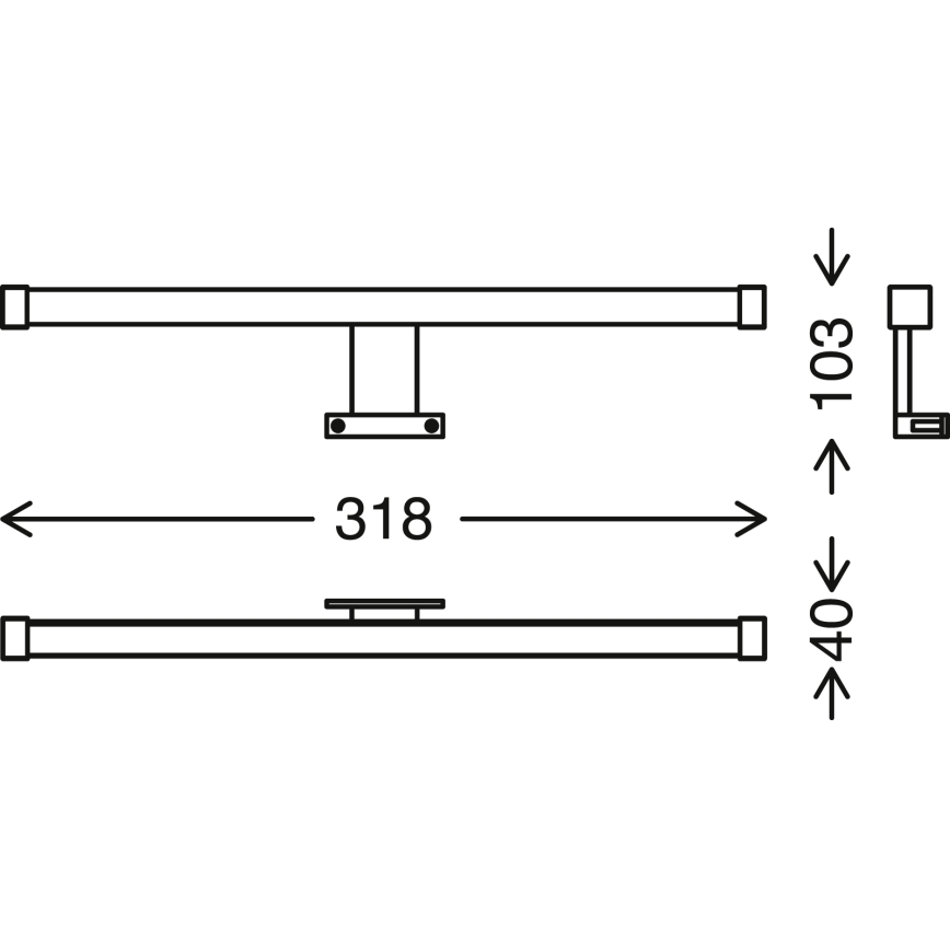 Briloner - LED Badezimmerspiegelbeleuchtung SPLASH LED/8W/230V IP44