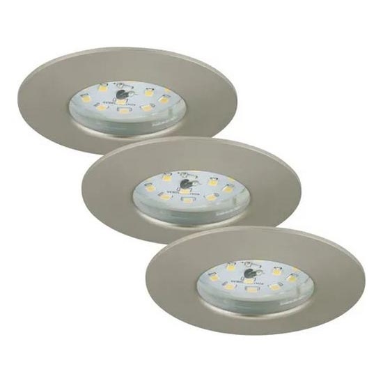 Briloner - SET 3x Dimmbare LED-Einbauleuchte für Badezimmer LED/5,5W/230V IP44