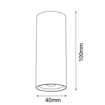 Brosline - Strahler 1xGU10/4W/230V weiß