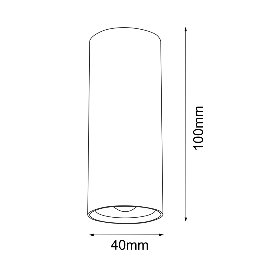 Brosline - Strahler 1xGU10/4W/230V weiß