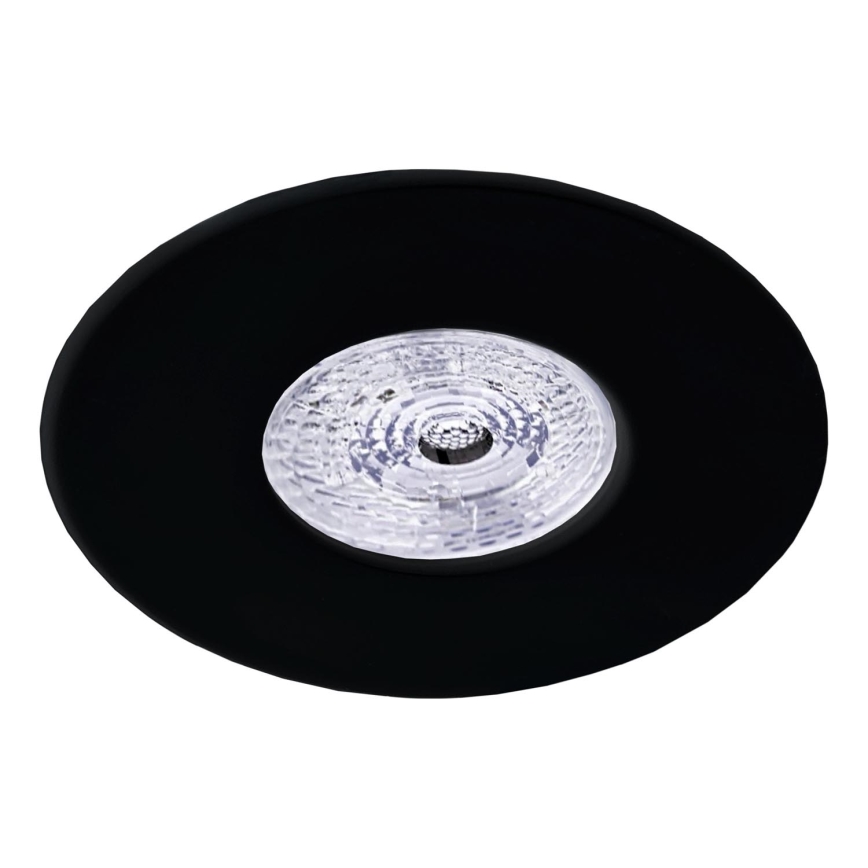 Brosline - Deckeneinbauleuchte 1xGU10/10W/230V schwarz