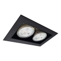 Brosline - Einbauleuchte 2xGU10/10W/230V schwarz
