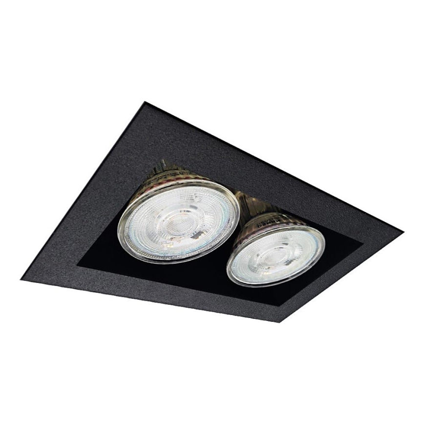 Brosline - Einbauleuchte 2xGU10/10W/230V schwarz