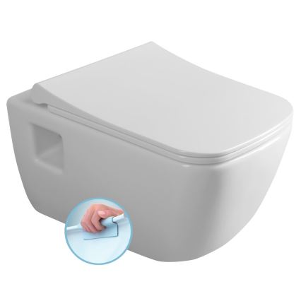 Bruckner - Hängendes WC Rimless WALTER Keramik/Weiß