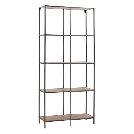 Bücherregal CARLO 170x78 cm schwarz/braun