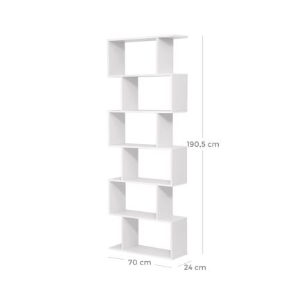 Bücherregal LIVARO, weiß