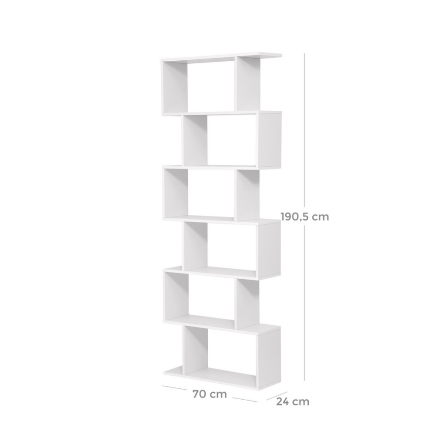 Bücherregal LIVARO, weiß