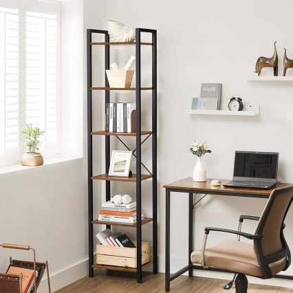 Bücherregal NAVARO braun/schwarz