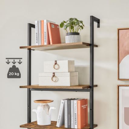 Bücherregal NAVARO braun/schwarz
