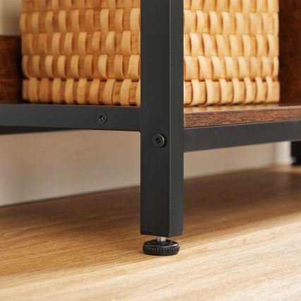 Bücherregal NAVARO braun/schwarz