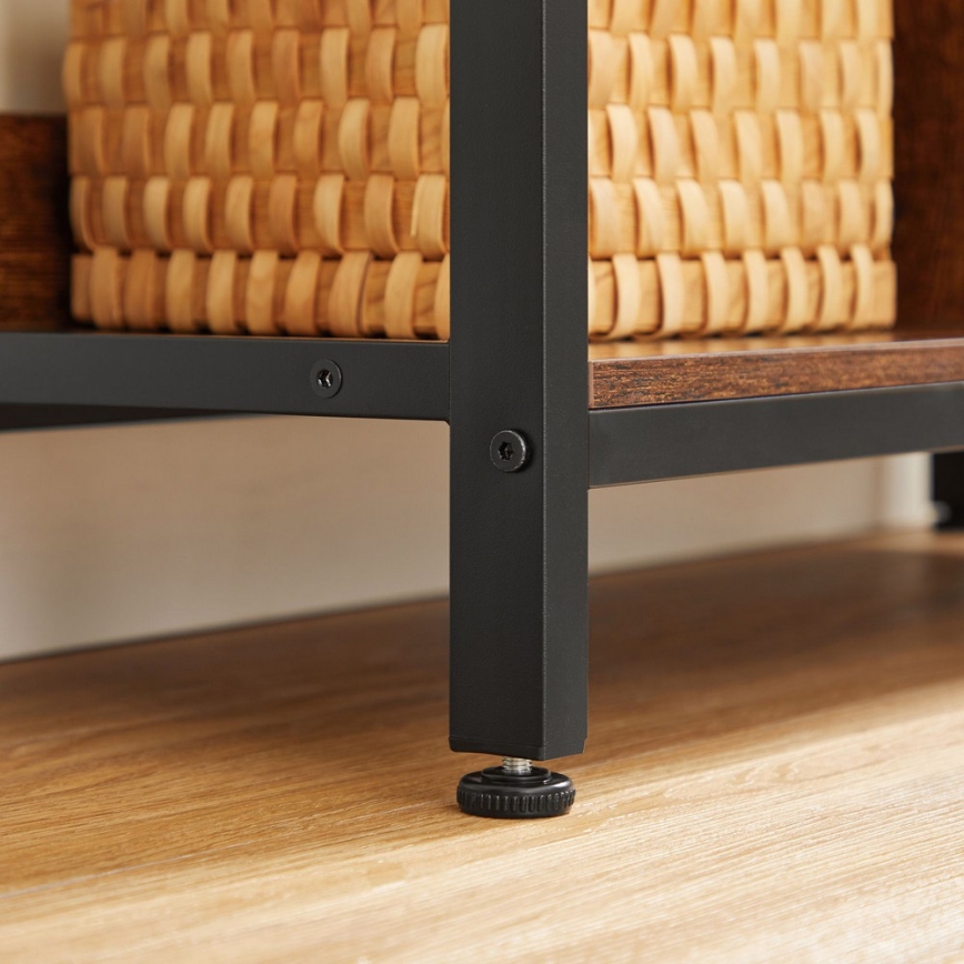 Bücherregal NAVARO braun/schwarz