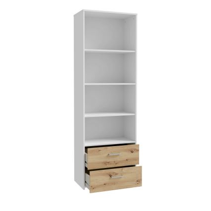 Bücherregal URO Artisan-Eiche/Weiß