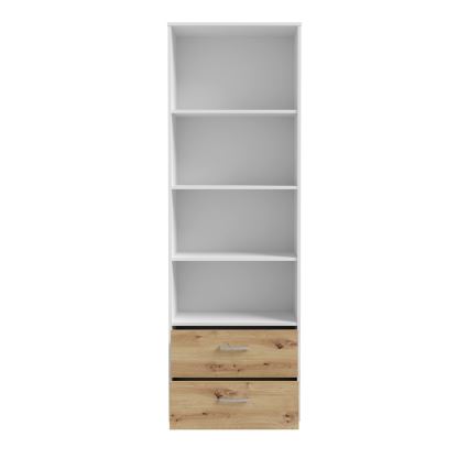 Bücherregal URO Artisan-Eiche/Weiß