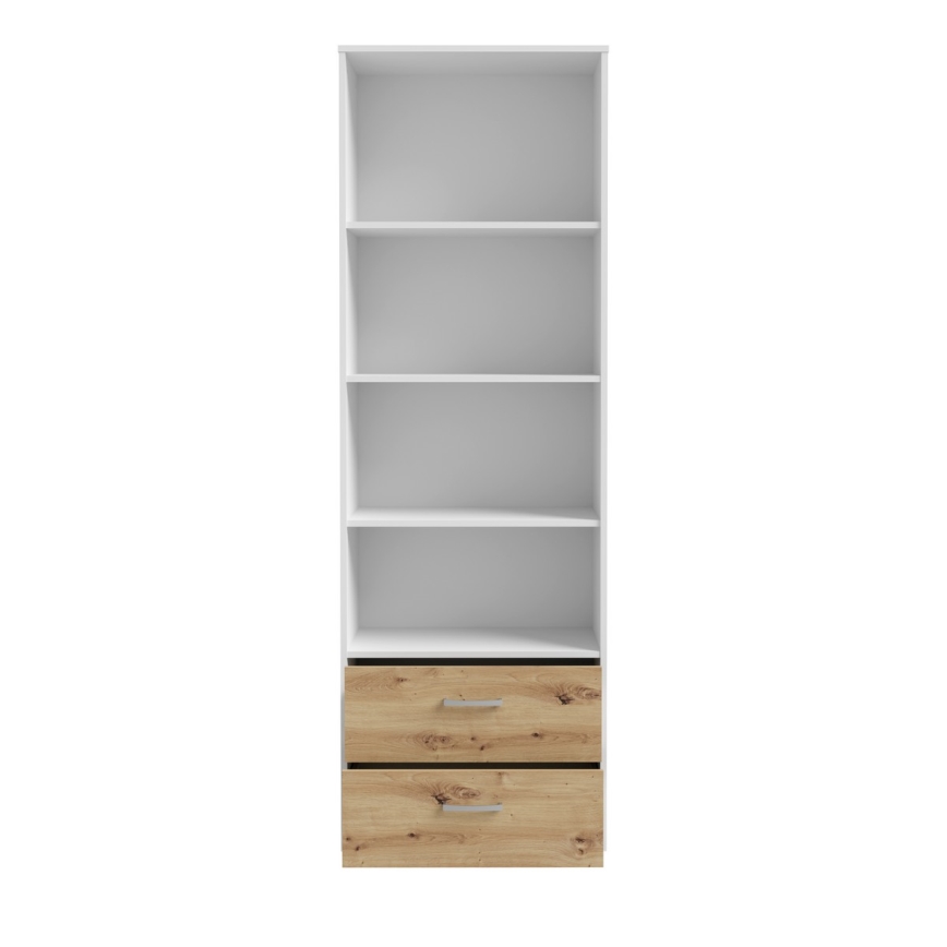 Bücherregal URO Artisan-Eiche/Weiß