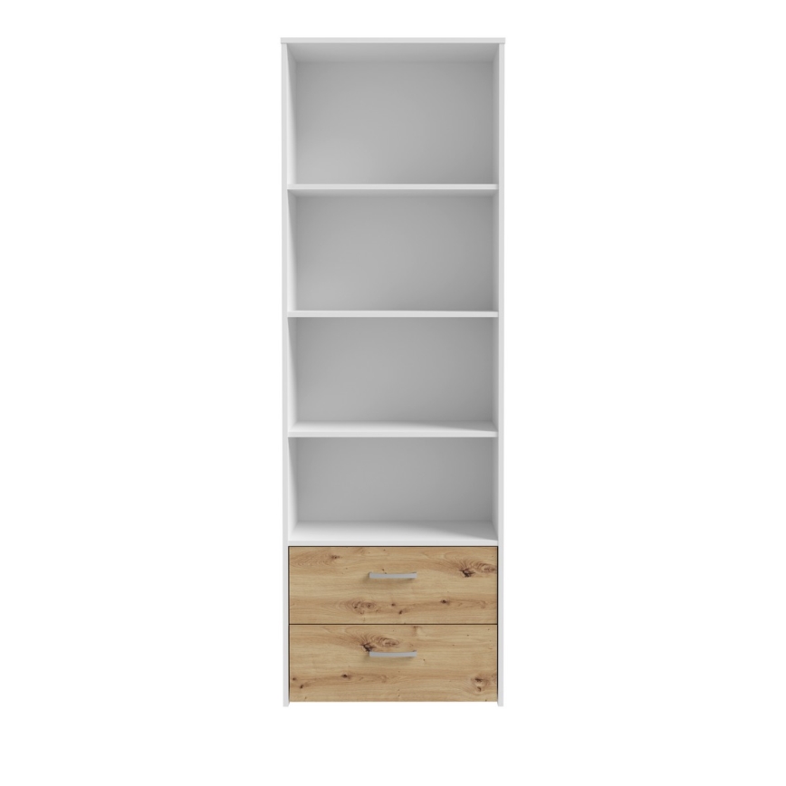 Bücherregal URO Artisan-Eiche/Weiß