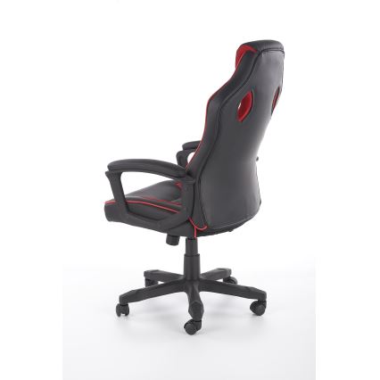 Bürostuhl HELO schwarz/rot