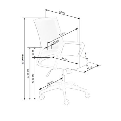 Bürostuhl TONA, schwarz