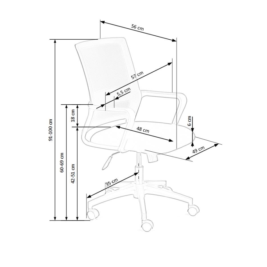 Bürostuhl TONA, schwarz