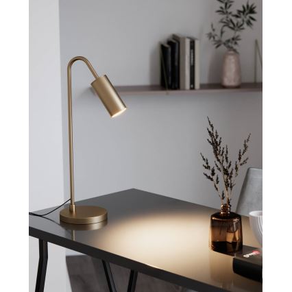 ByRydens - Tischleuchte CURVE 1xGU10/7W/230V goldfarben