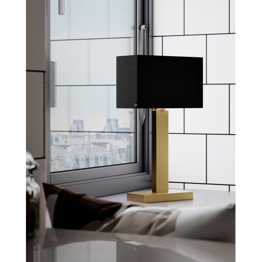 ByRydens - Tischlampe PRIME 1xE27/5W/230V schwarz/gold