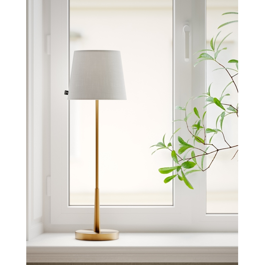 ByRydens - Tischlampe LUMI 1xE27/8W/230V weiß/gold 68,5 cm