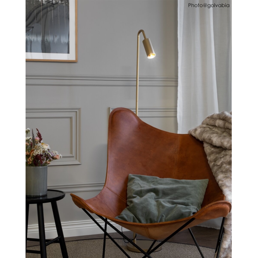 ByRydens - Stehleuchte CURVE 1xGU10/7W/230V goldfarben