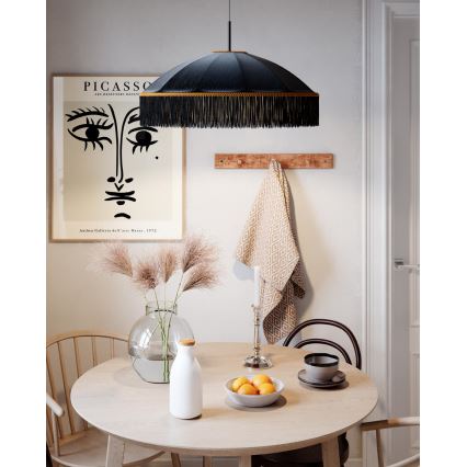 ByRydens - Pendelleuchte mit Kabel FRANCIS 1xE27/5W/230V schwarz