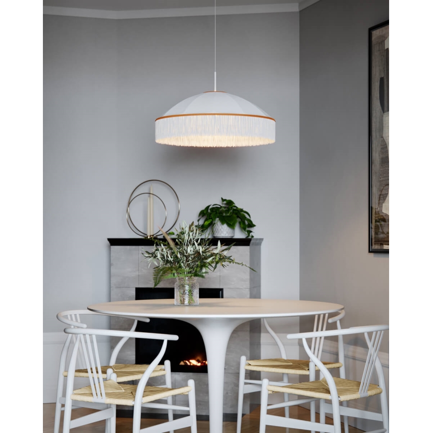 ByRydens - Pendelleuchte FRANCIS mit Kabelaufhängung 1xE27/5W/230V creme