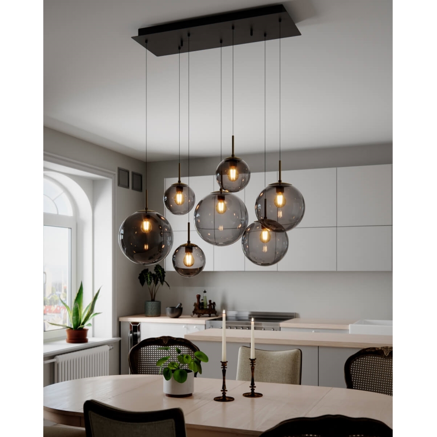 ByRydens - Hängeleuchte mit Kabel LAURA 7xE27/8W/230V