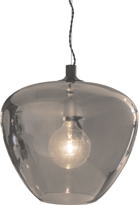 ByRydens - Hängeleuchte BELLISSIMO 1xE27/8W/230V rauchig/schwarz d 40 cm