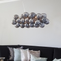 ByRydens - Hängeleuchte GROSS BAR 8xG9/5W/230V rauchig/schwarz