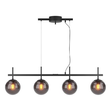 ByRydens - Pendelleuchte an Stahlseil BOYLE 4xE27/8W/230V