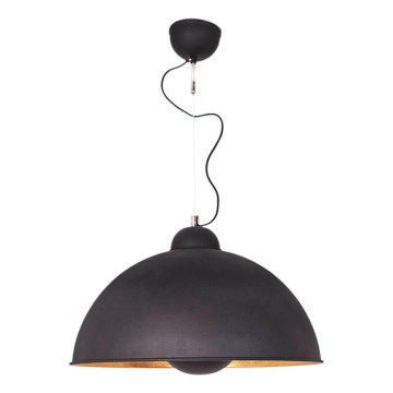 ByRydens - Pendelleuchte mit Seilaufhängung CAPTAIN 1xE27/7W/230V schwarz