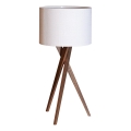 ByRydens - Tischlampe VEGA 1xE27/8W/230V weiß/Nussbaum