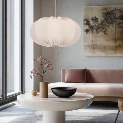 CAFEE Hängeleuchte 1xE27/40W/230V Ø 52 cm beige