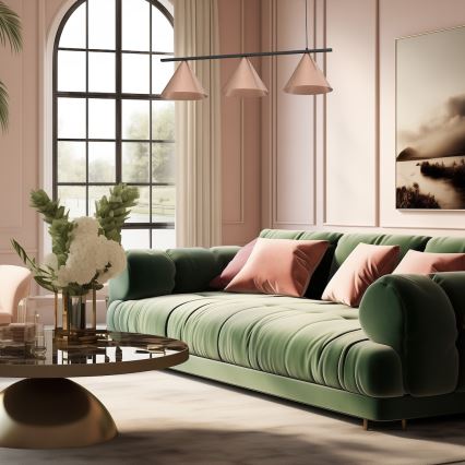 CAPITAL Pendelleuchte mit Drahtseil, 3x GX53/15W/230V, kupferfarben