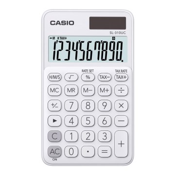Casio - Taschenrechner 1xLR54 weiß