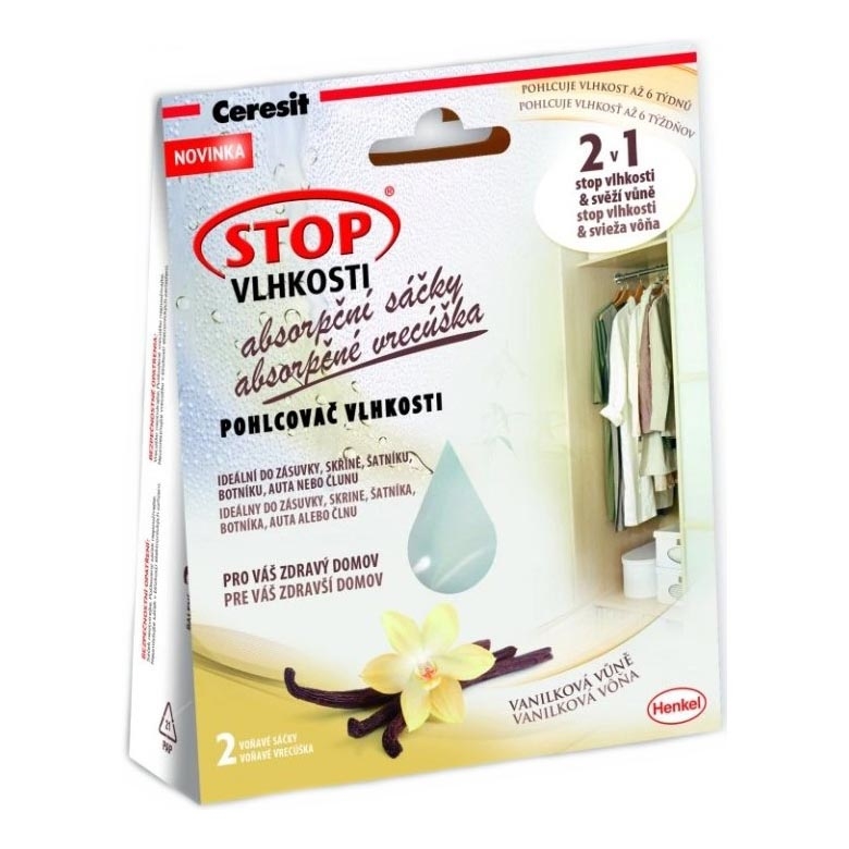 Ceresit - Feuchtigkeitsabsorber-Beutel 2x 50 g Vanilleduft