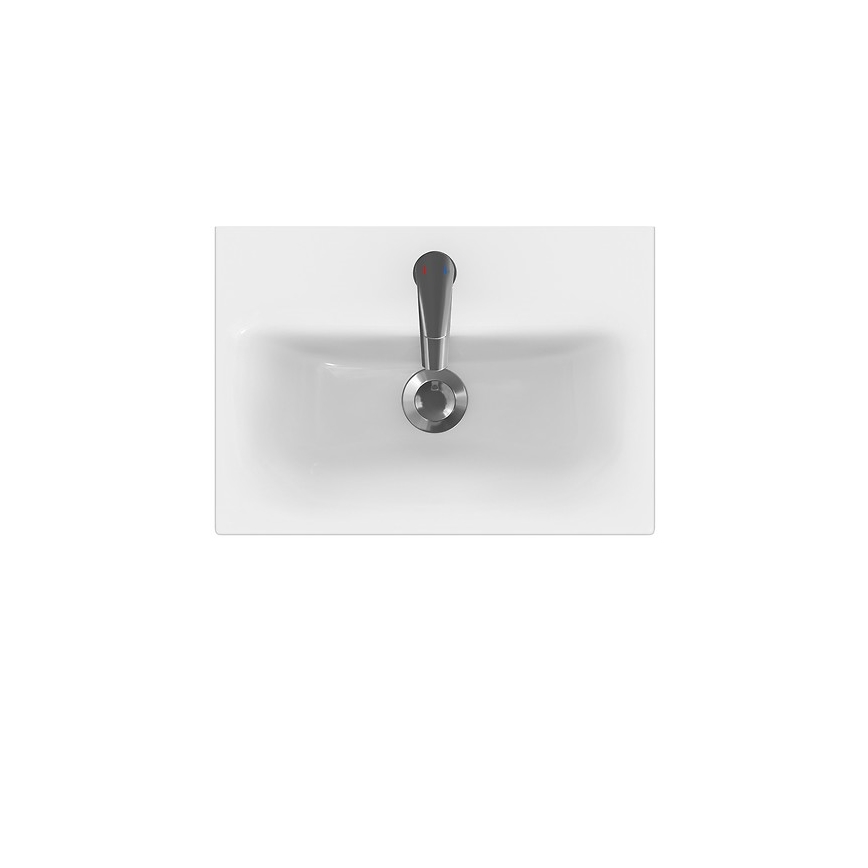Cersanit K116-008 - Einbauwaschbecken MODUO SLIM 35x50 cm Keramik/glänzendes Weiß