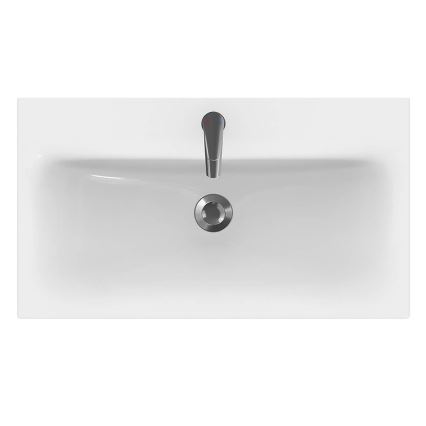 Cersanit K116-013 - Einbauwaschbecken MODUO 45x80 cm Keramik/glänzend weiß