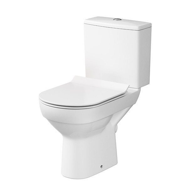 Cersanit K35-037 - Stand-WC mit Toilettensitz CITY Keramik/weiß
