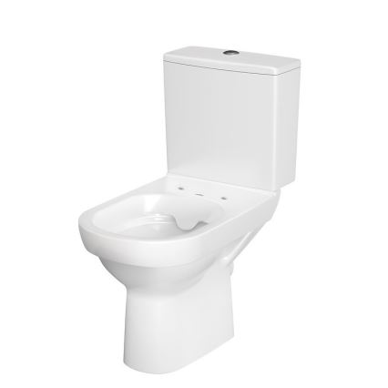 Cersanit K35-037 - Stand-WC mit Toilettensitz CITY Keramik/weiß