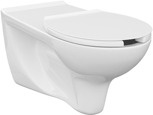 Cersanit K670-002 - Barrierefreies, wandhängendes WC ETIUDA Keramik/weiß