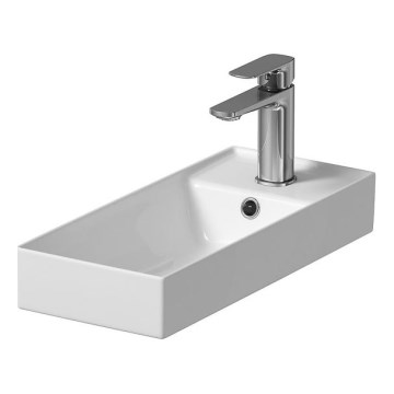 Cersanit K677-005 - Aufsatzwaschbecken LARGA 22x50 cm Keramik/glänzend weiß