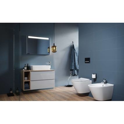 Cersanit K701-104 - Wand-WC CITY OVAL mit WC-Sitz, Keramik/weiß