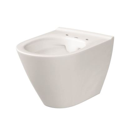 Cersanit K701-104 - Wand-WC CITY OVAL mit WC-Sitz, Keramik/weiß