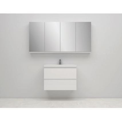Cersanit S590-030 - Badezimmerspiegel-Schrank MEDDIE 80x40 cm