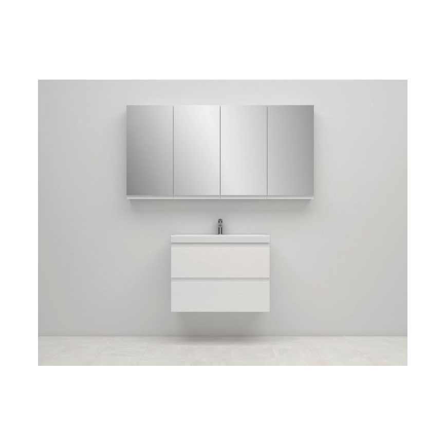 Cersanit S590-030 - Badezimmerspiegel-Schrank MEDDIE 80x40 cm