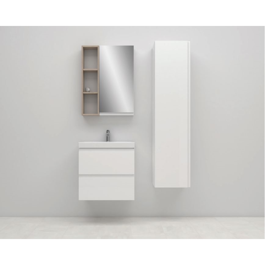 Cersanit S590-030 - Badezimmerspiegel-Schrank MEDDIE 80x40 cm